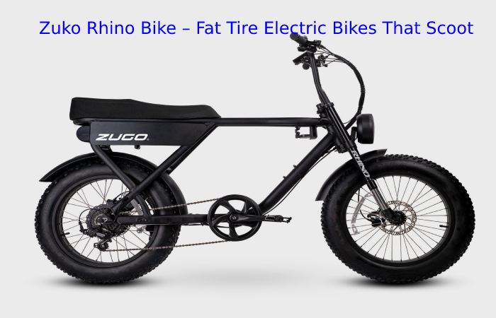 Zuko Rhino Bike – Fat Tire Electric Bikes That Scoot