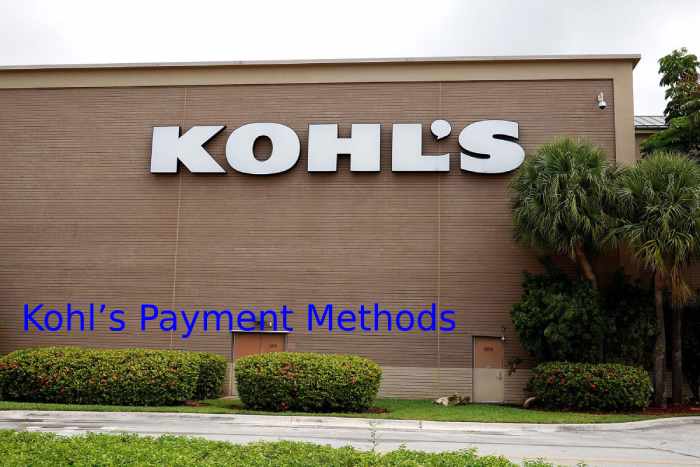 Kohl’s Payment Methods