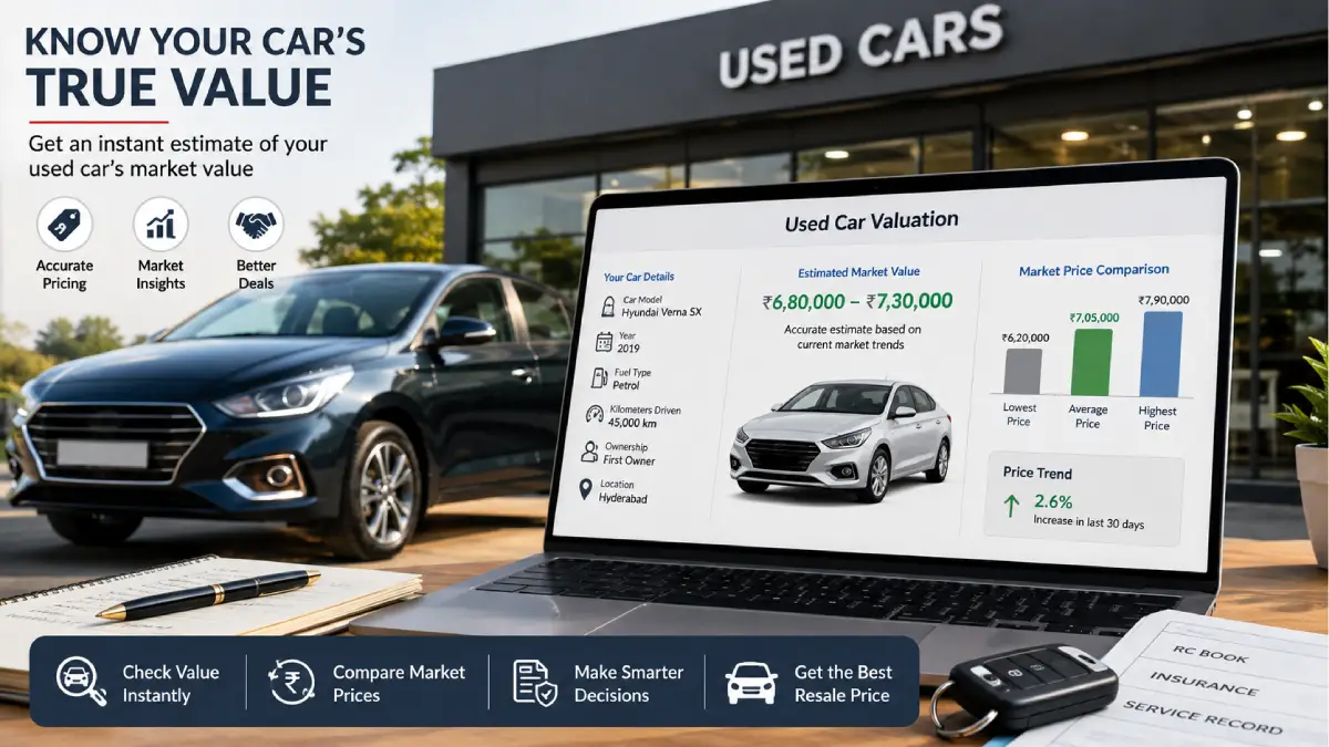 CarWale Used Car Valuation: How to Check Your Car’s Price, Resale Value and Best Deals