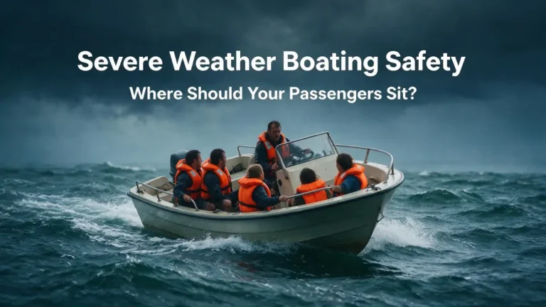 You’re Caught in Severe Weather While Boating: Where Should You Seat Your Passengers?