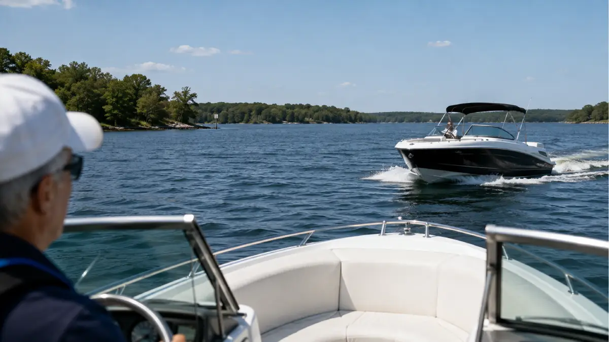 You See a Motorboat Approaching on Your Right: What Action Should You Take?